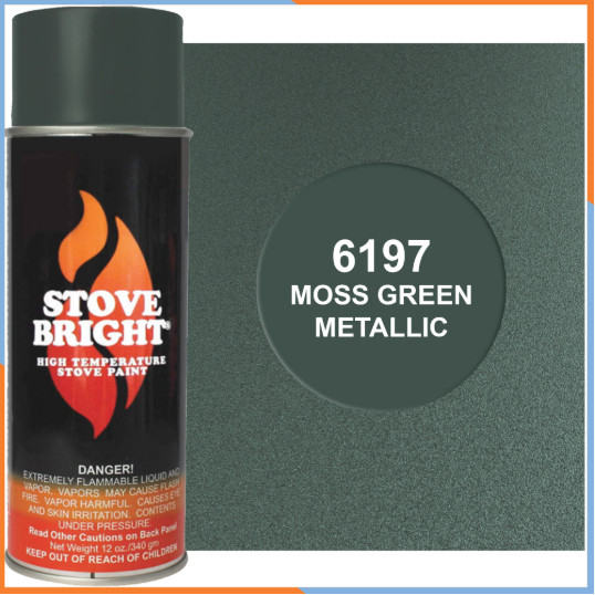 Stove Bright High Temperature Stove, Chimney & Fireplace Paint 12oz. Aerosol Can
