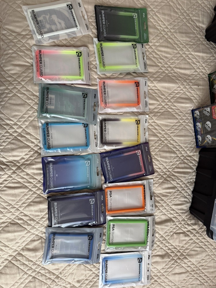 DragonScale Bumper Guards PSA Lot Assorted Mix - Radiant, Gradient, Solid