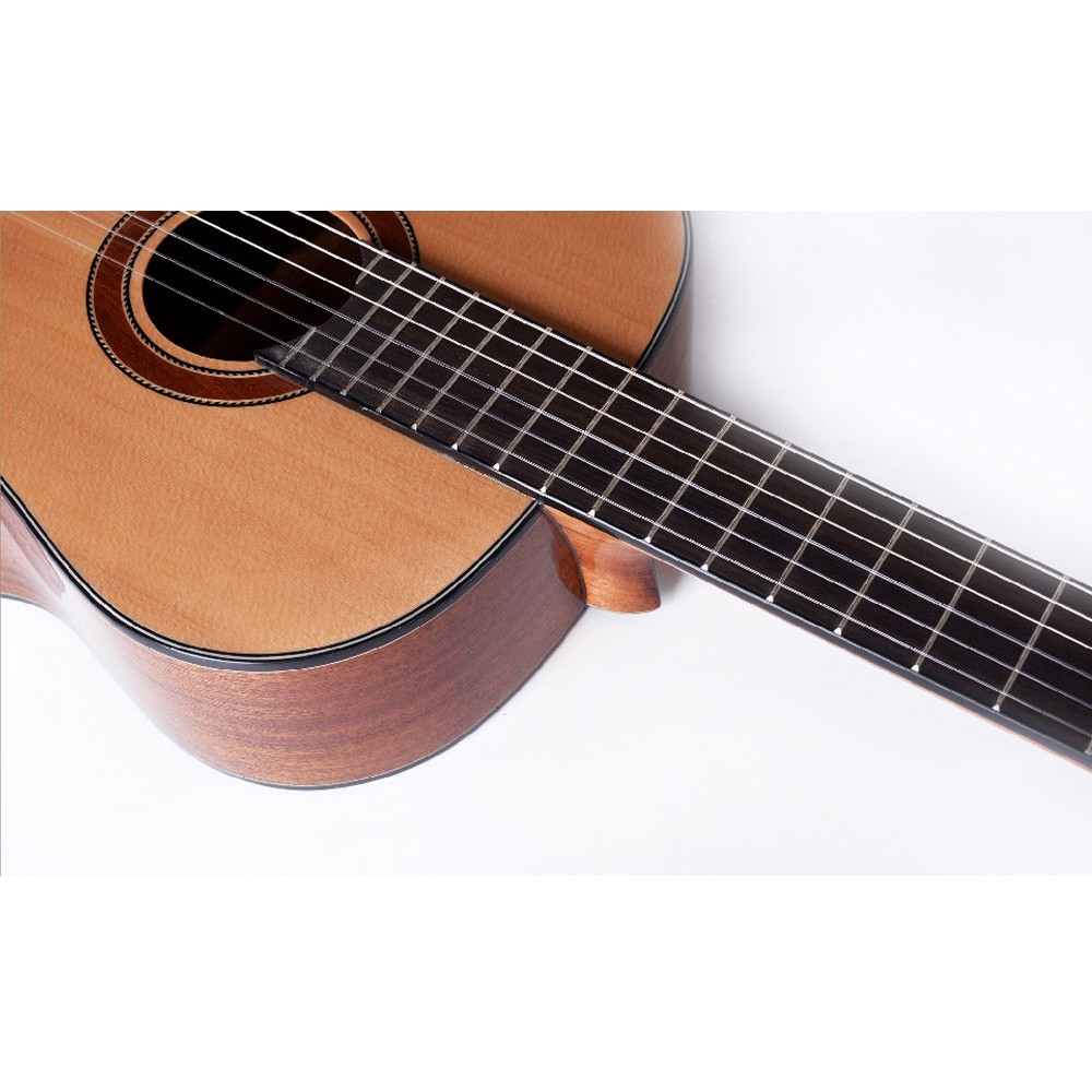 36/39 Inch Classical Guitar,Solid Red Cedar Top Gloss Finish Grading Exam Guitar