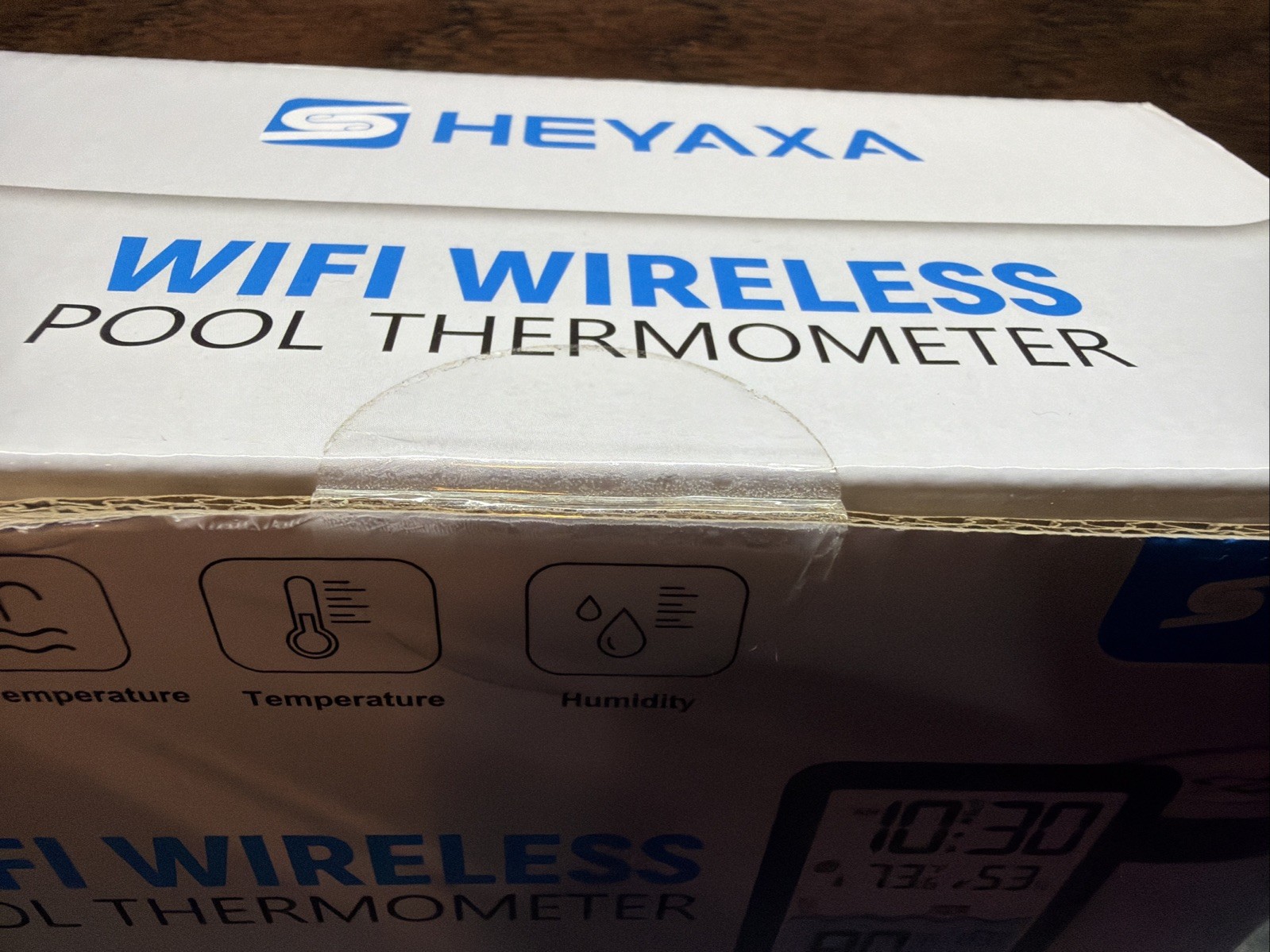 HEYAXA Wireless WiFi Pool Thermometer 4" Digital LCD Display Water Swimming Pool