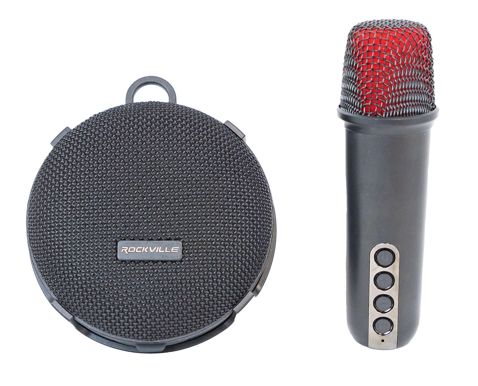 Rockville K-GO Karaoke Waterproof Portable Bluetooth Speaker+Mic+Voice Changer