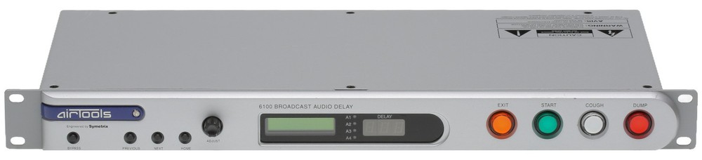 Symetrix Airtools 6100 AES Digital Audio Broadcast Profanity Delay DUMP Button