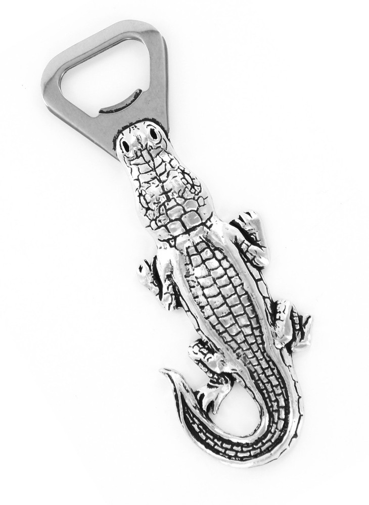 Alligator Pewter Bottle Opener By
