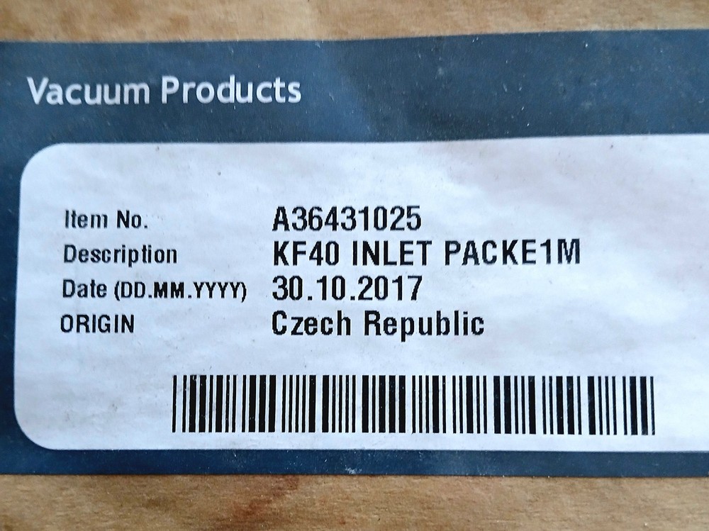 Edwards Vacuum KF40 Inlet Pack E2M40/80 A36401025