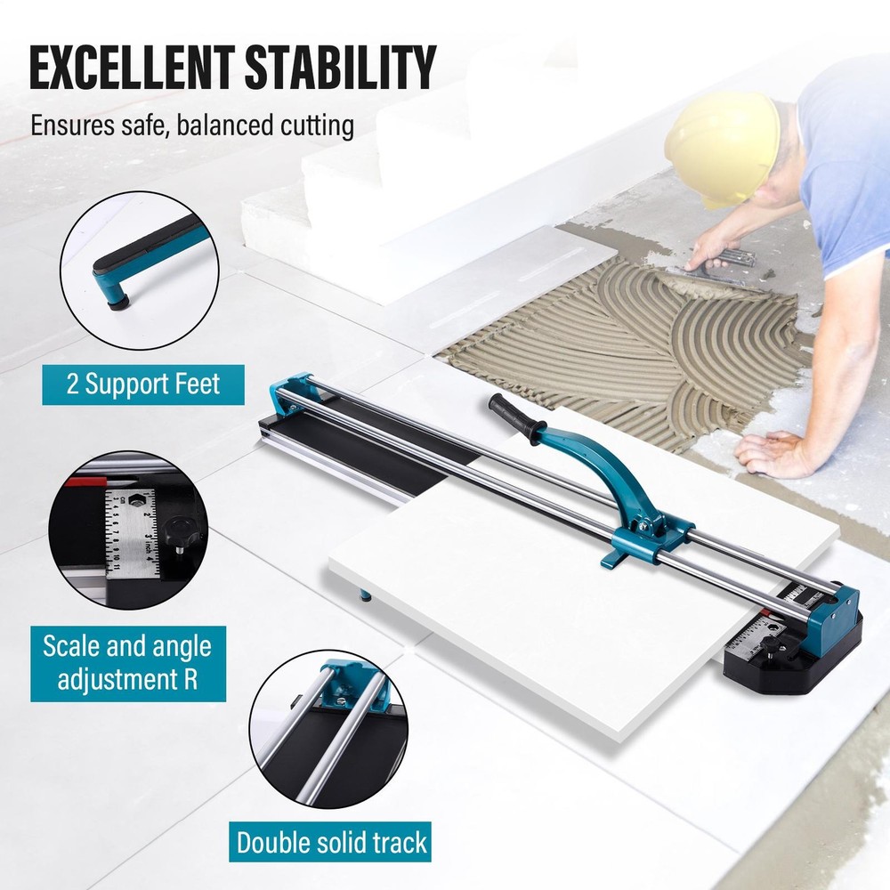 Manual Tile Cutter Double Rails Design Tile Cutting Machine Precise Tile handy--