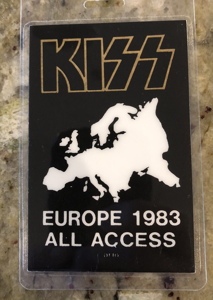 Original Kiss 1983 World Tour All Access Pass