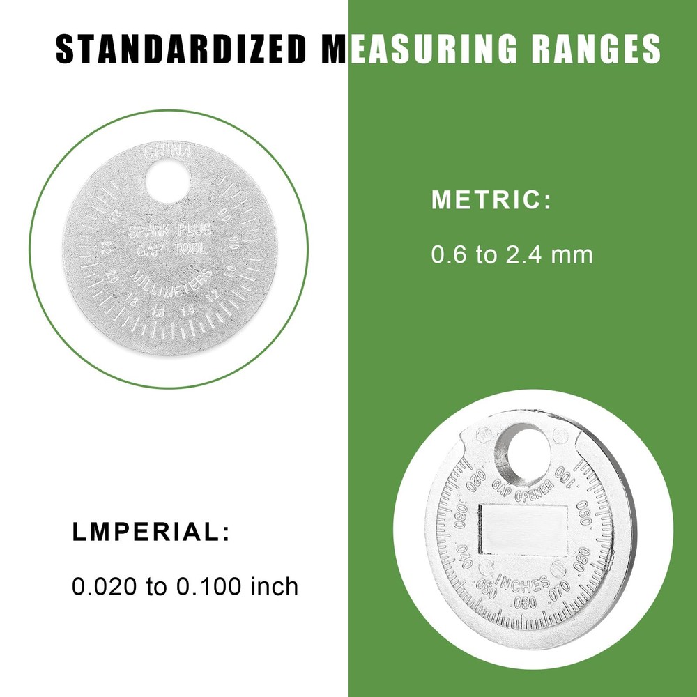 JNXIJ 2 PCS Spark Plug Measuring Tool, Gapper Scaled from 2pcs