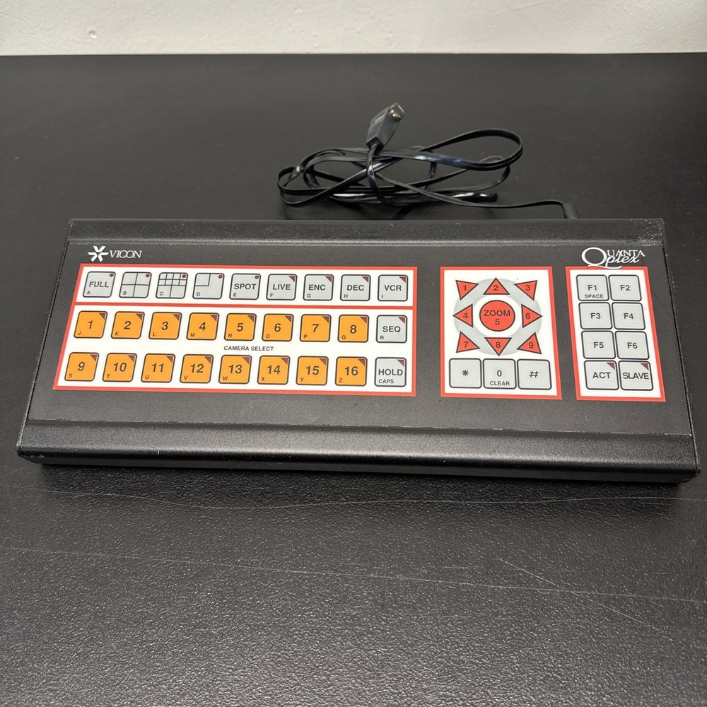 Vicon Camera Wired Keyboard Controller Quanta Plex Model V5152PGM