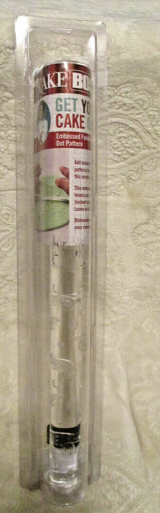 CAKE BOSS~Fondant Rolling Pin~Dot Pattern~NEW~Never Used