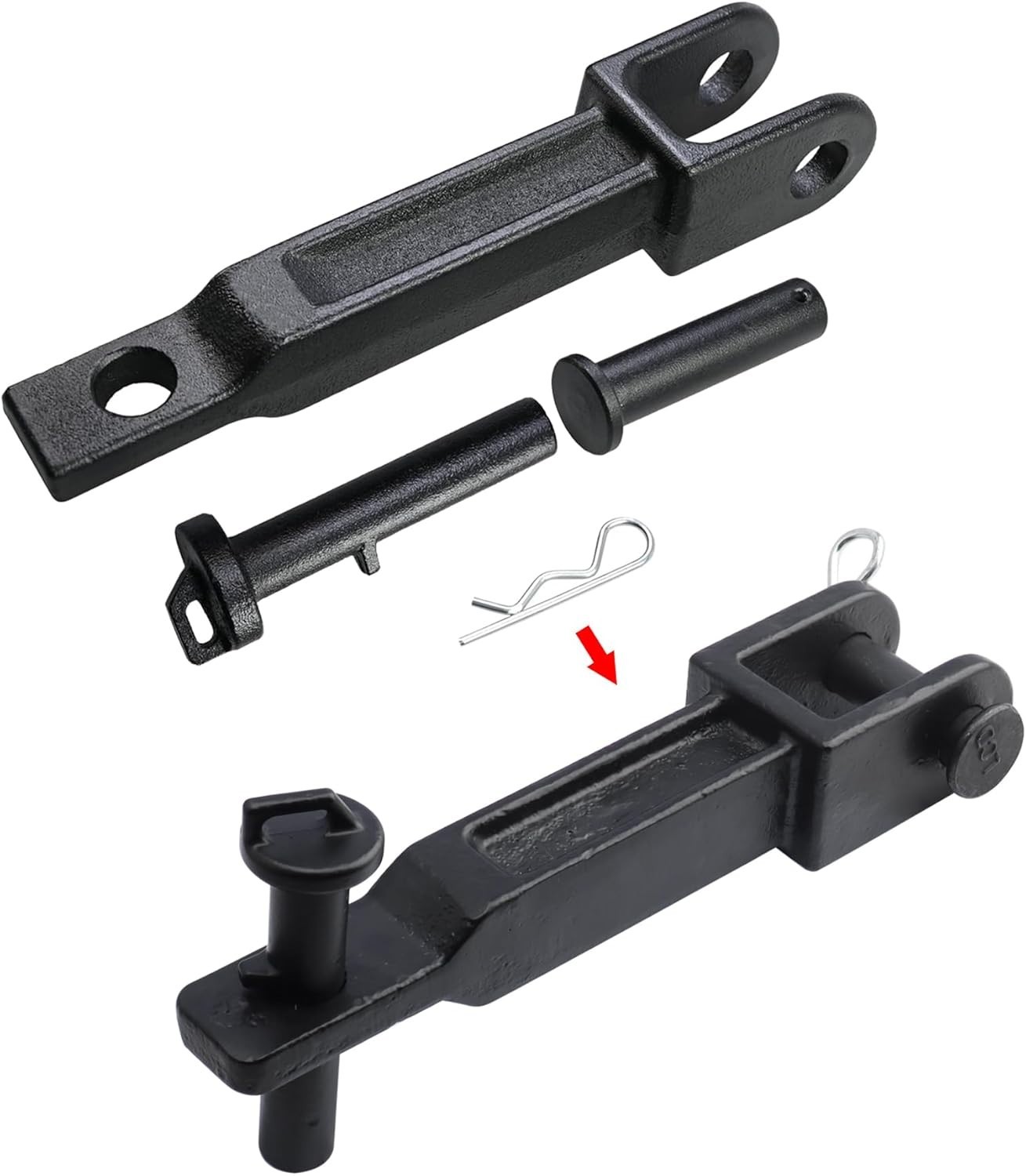 A20-6014 2x Tow Hook for Peterbilt/Kenworth set with Pull Pin&Frame Pin 10KG New