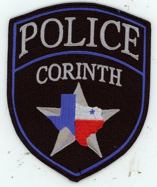 TEXAS TX CORINTH POLICE NICE SHOULDER PATCH SHERIFF