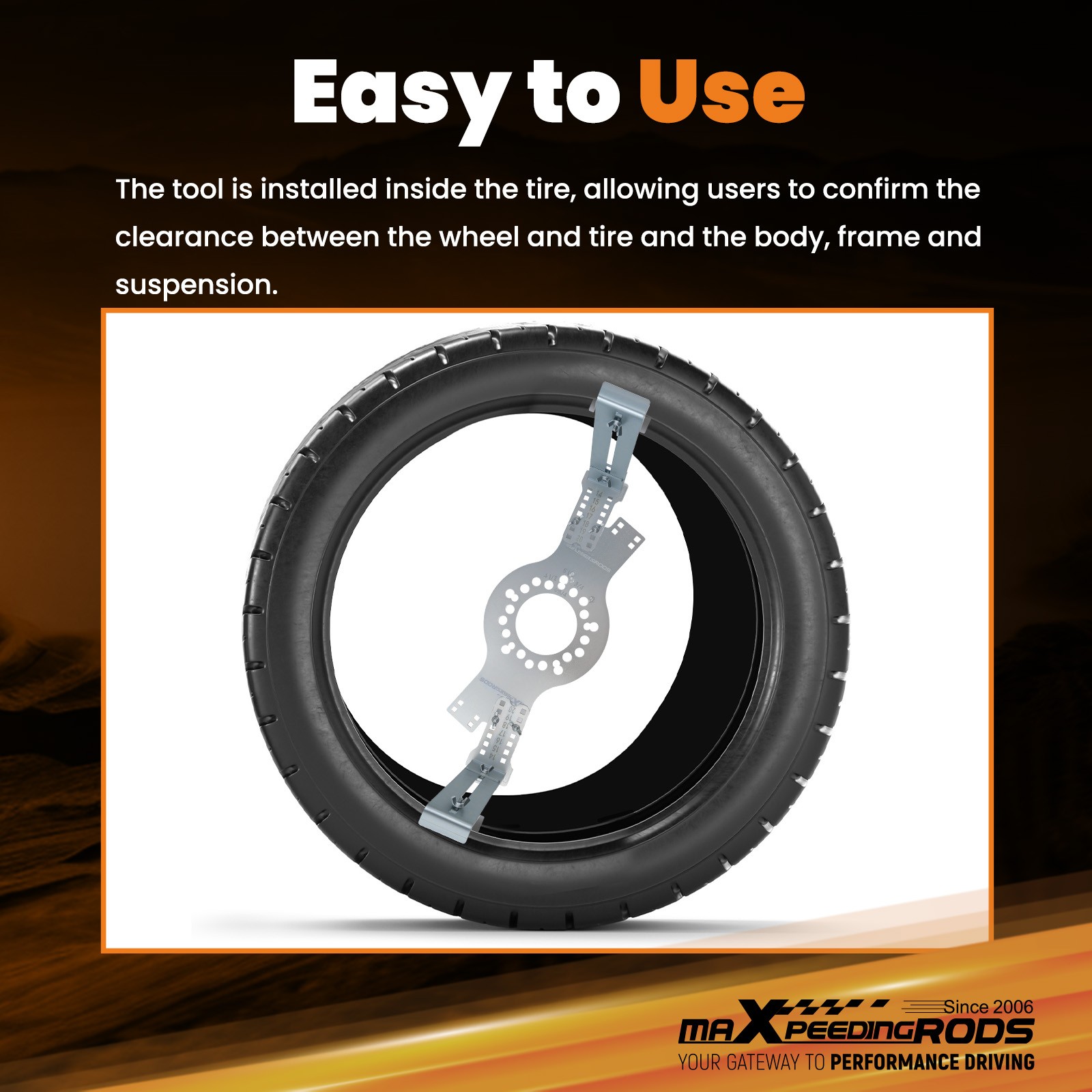 Wheel Fitment Simulator Tool Tire Size Test Measuring Mockup 5-Lug 6-Lug 14"-22"