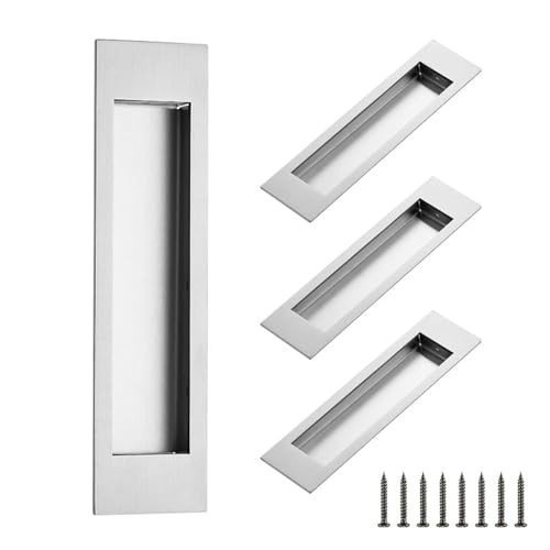 Ravinte Black Sliding Closet Door Handles, Flush Pulls, Recessed Finger Pulls