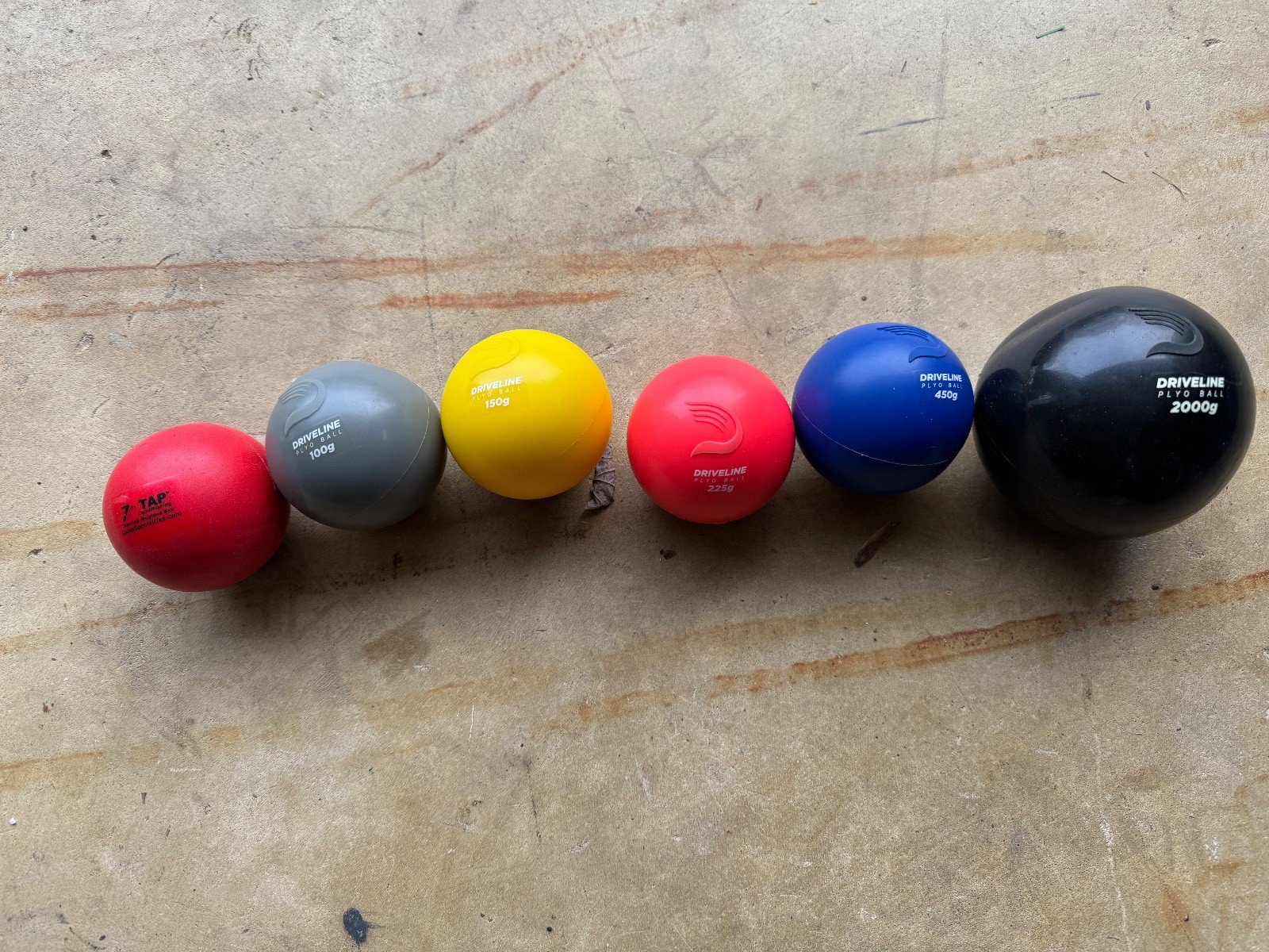 Set Of 5 Balls - Driveline Plyo Weighted Balls - Used