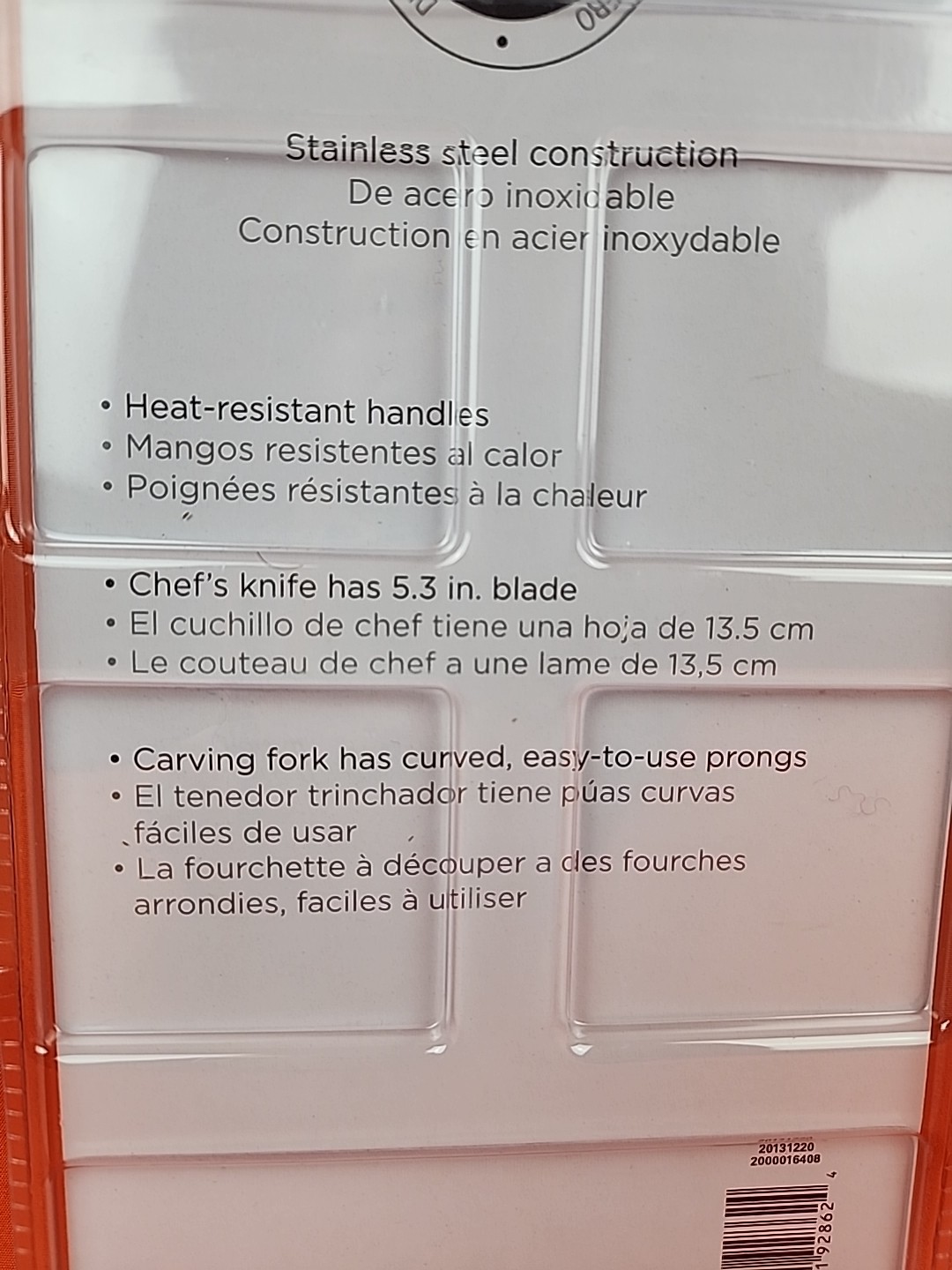 Coleman Stainless Steel Fork & Knife Set Camping Hunting BBQ Tailgating - 2 NEW