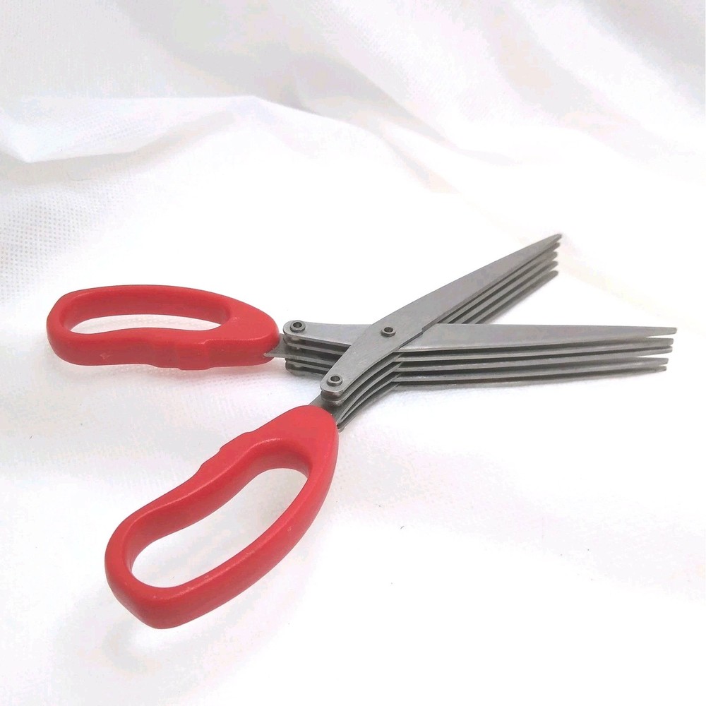 HERB SCISSORS FIVE SCISSORS IN ONE ten blades NO PACKAGE