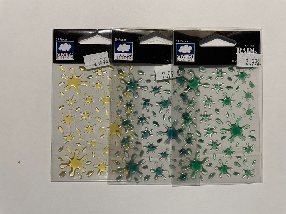 CLOUD 9 DESIGNS "RAIN" SPLATS