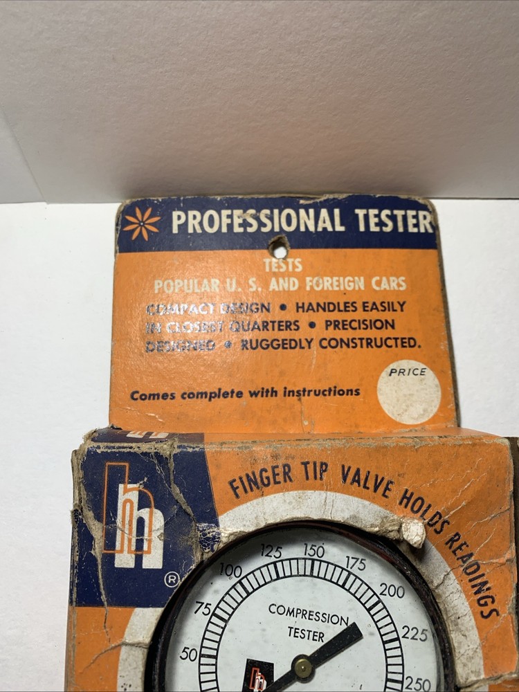 Vintage Harvey E. Hanson Compression Tester Model 5 w/ Original Box (1963)