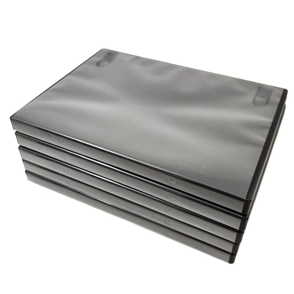 PlayStation 2 PS2 Replacement Game Disc Case w/ Memory Card Slot (5-Pack) Empty