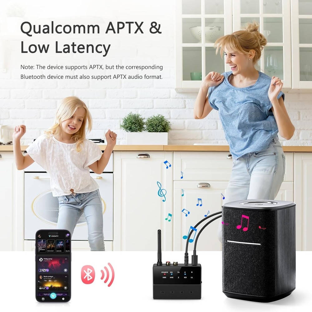 Bluetooth Transmitter Receiver AptX Low Latency Bluetooth Audio Adapt Long dista