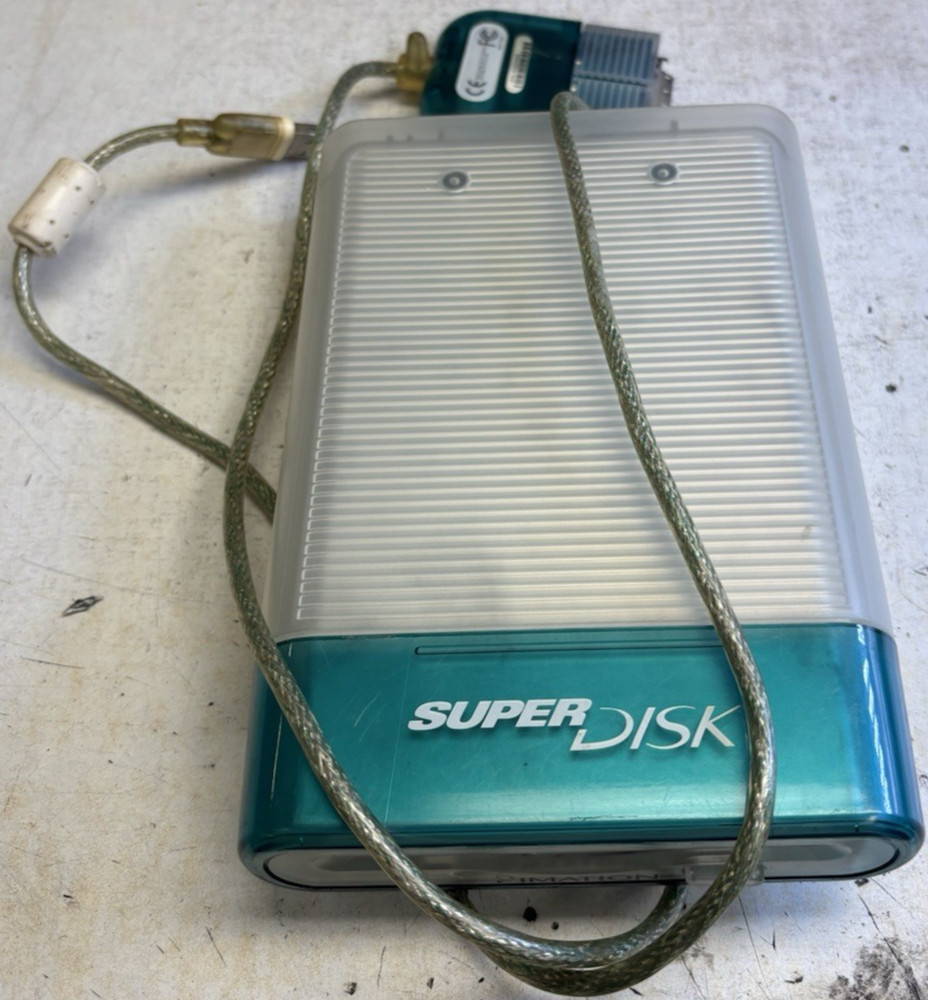 Imation SuperDisk 120MB External USB Floppy Drive for Macintosh (Model SD-USB-M)