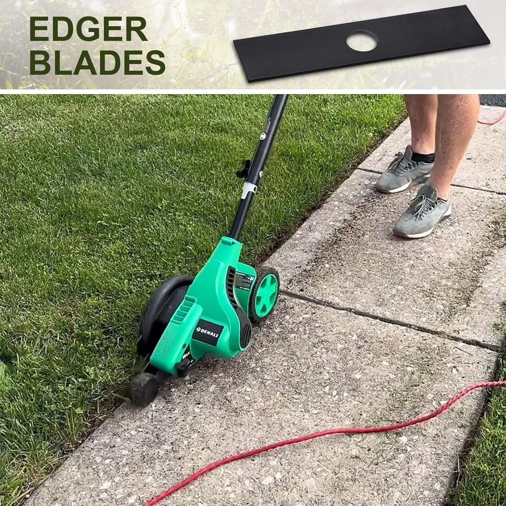 Durable 3-Pack 8" Edger Blades - Compatible with Major Brands, Rust-Proof