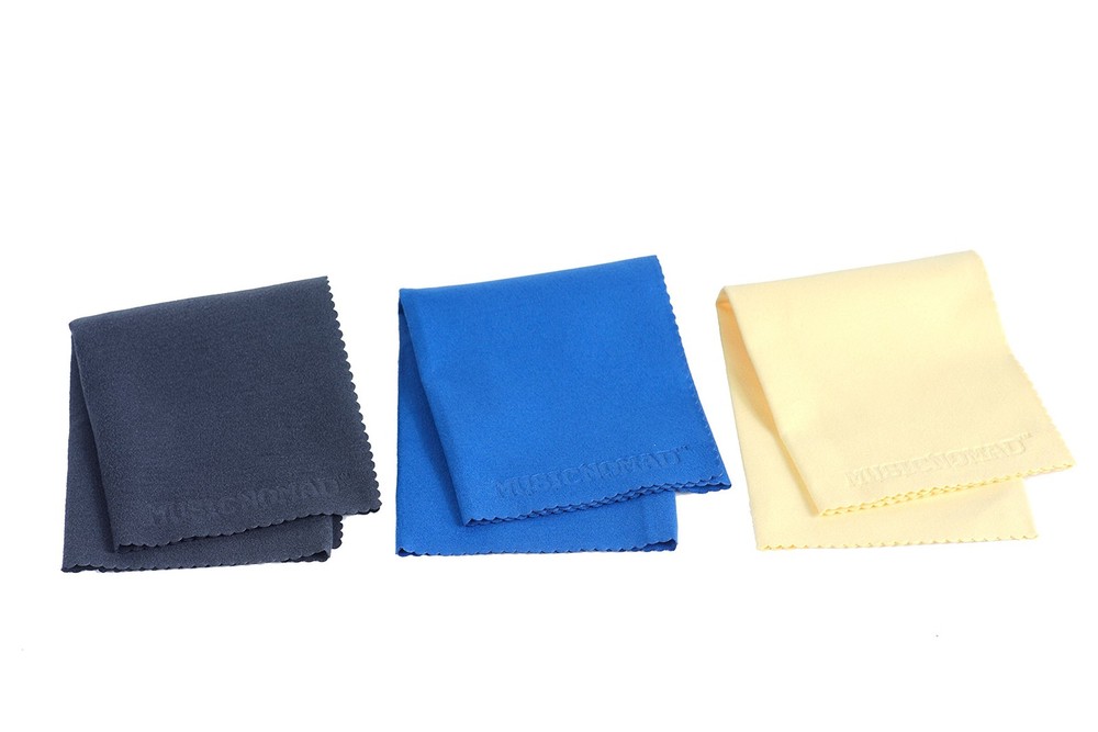 Microfiber Suede Cloths for String Instrument Care - 3 Pack Set