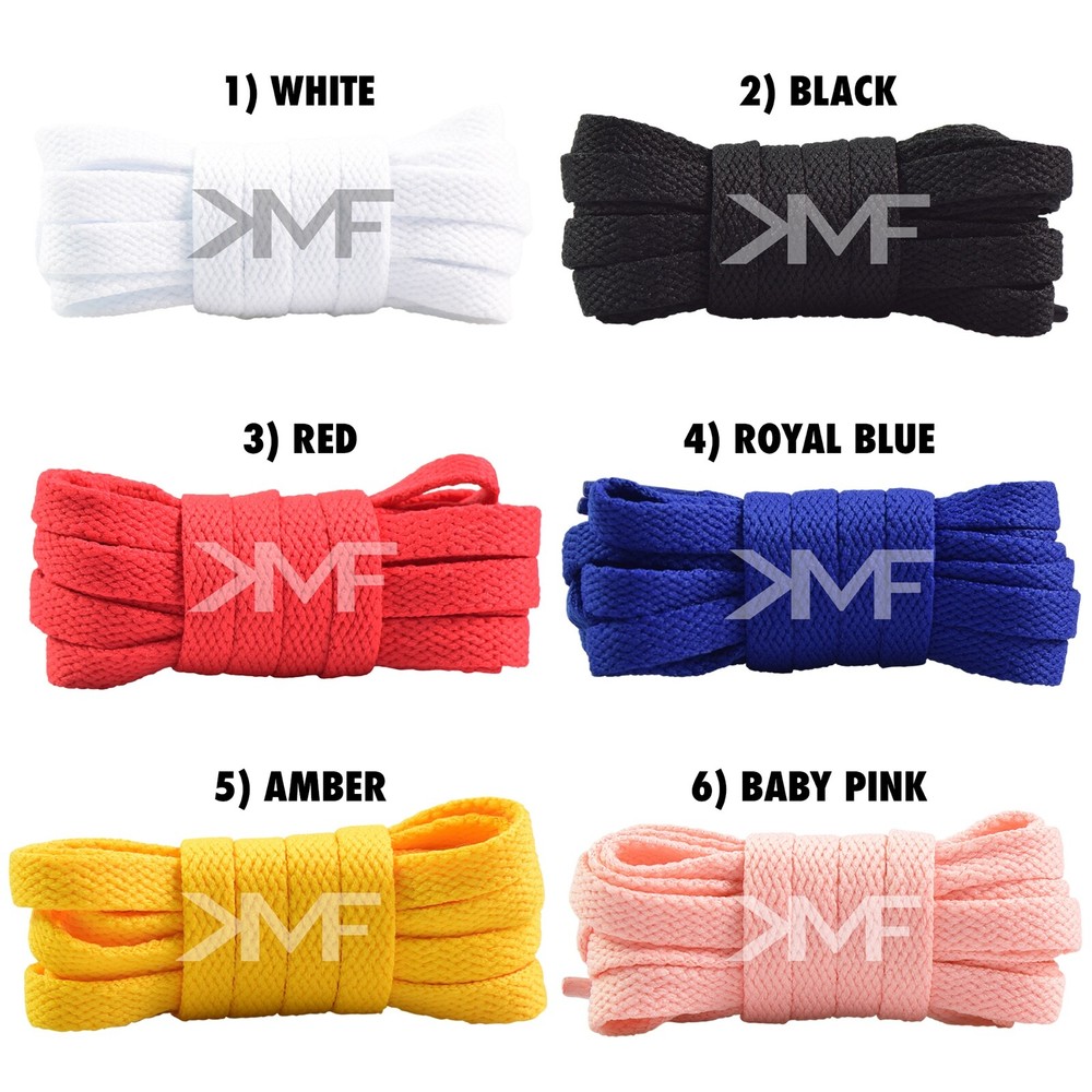 KMF Brand Compatible Converse Flat Replacement Colorful Shoelaces