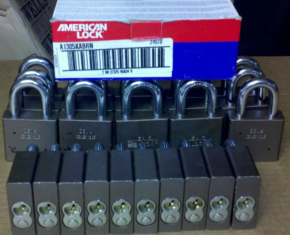 ABUS 70/45HB63 ALL WEATHER SOLID BRASS-2.5" SHACKLE-ALL KEYED THE SAME