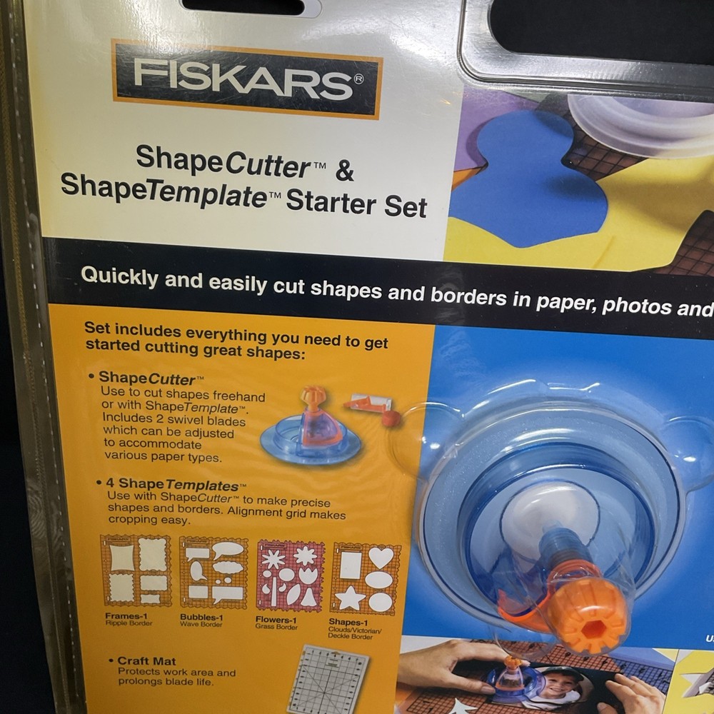 Fiskars ShapeCutter And Shape Template Starter Set scrapbooking paper cutter