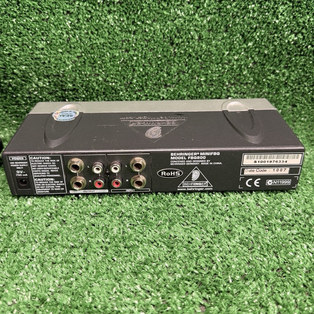 Behringer Equalizer FBQ800 Mini FBQ, Tested & Working.