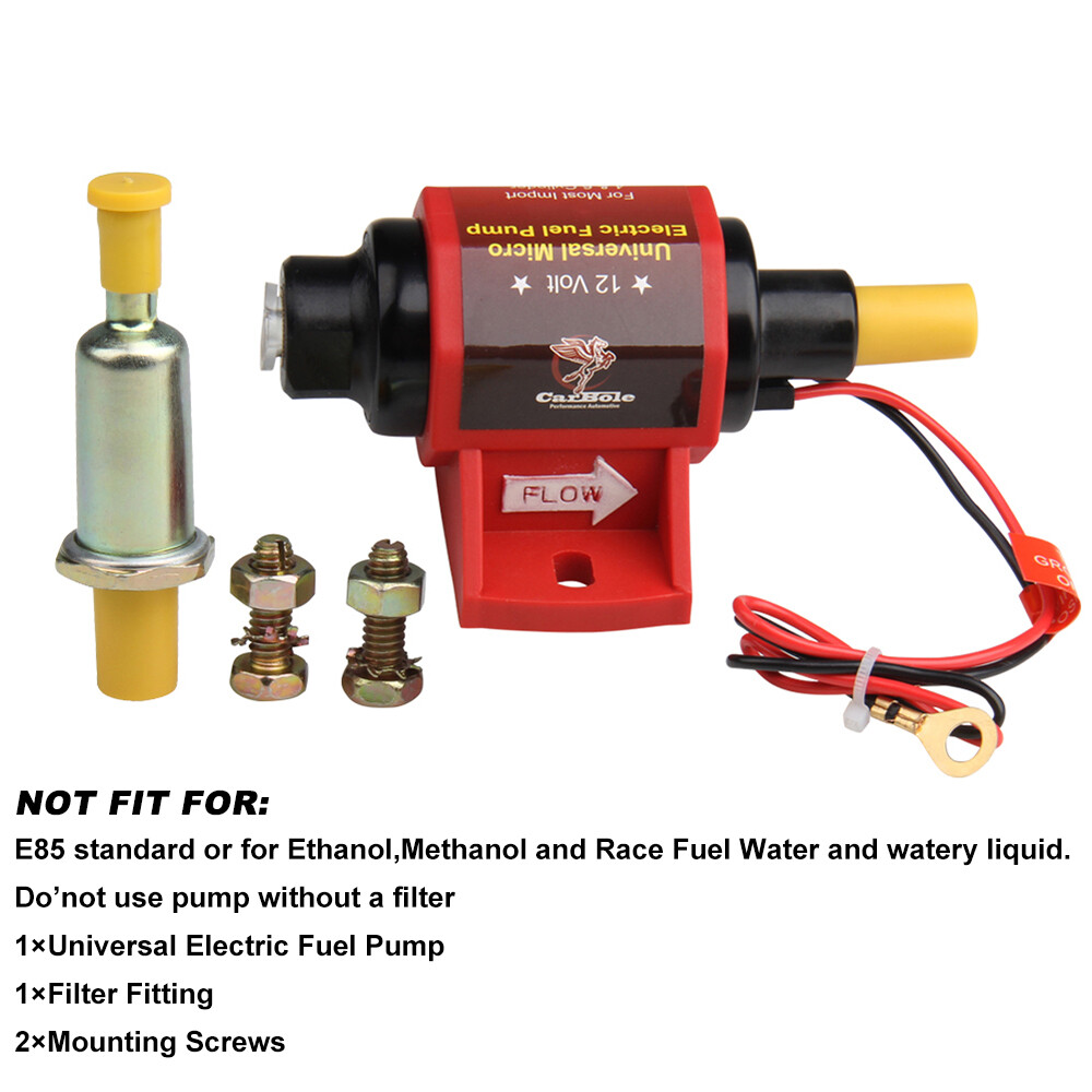 2-3 PSI 28 GPH Low Pressure Electric Inline Fuel Pump Carburetor Gas Universal