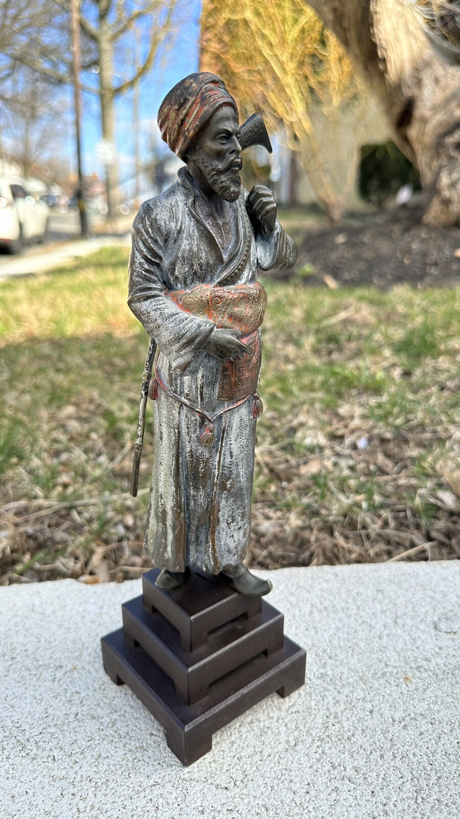 Wonderful Antique Bronze Arab Man