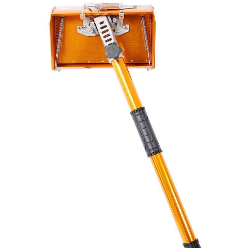 10" Drywall Taping Tools Flat Finishing Box w/ Extendable Handle & 1PC Mudguard