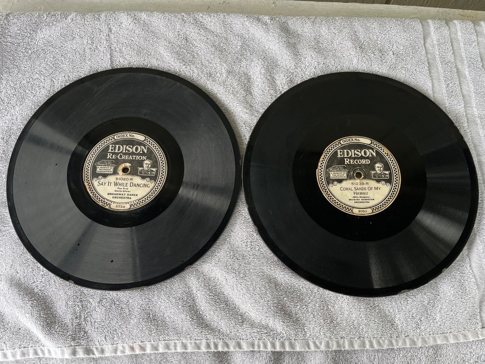 Edison Diamond Disc Records Pair