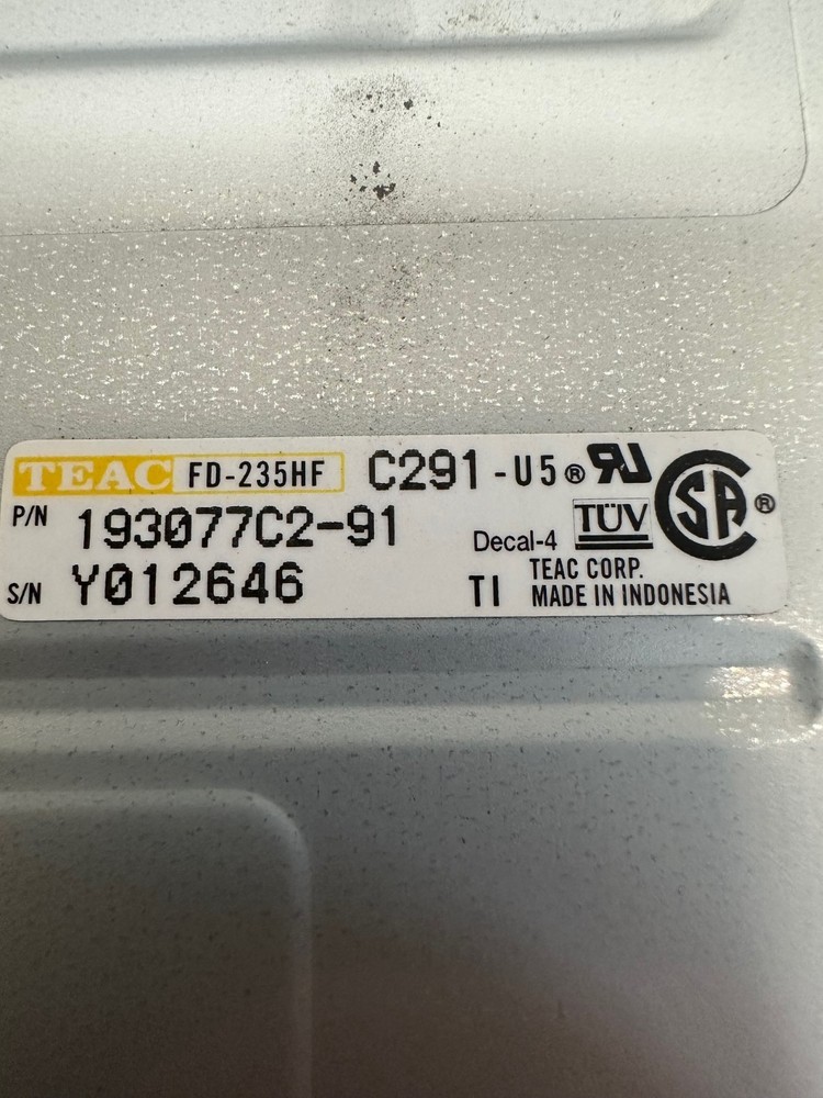 TEAC 193077C2-91 Internal Floppy Disk Drive