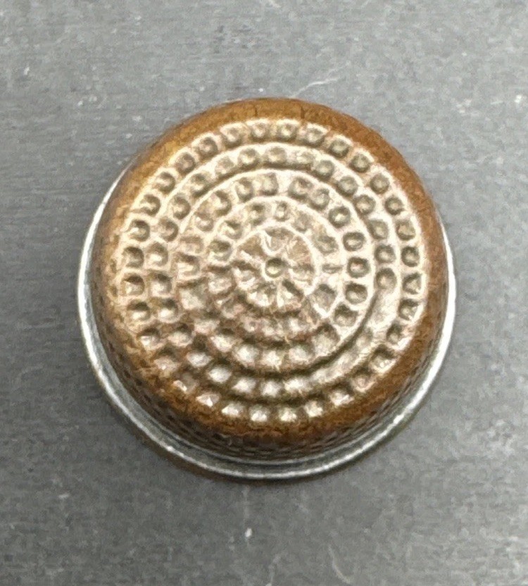Sewing Thimble Antique Copper Two-Toned | Size 8