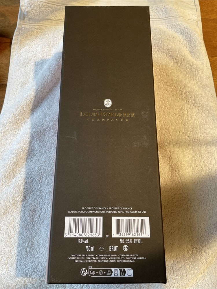 EMPTY BOTTLE Louis Roederer Rose Champagne with Box