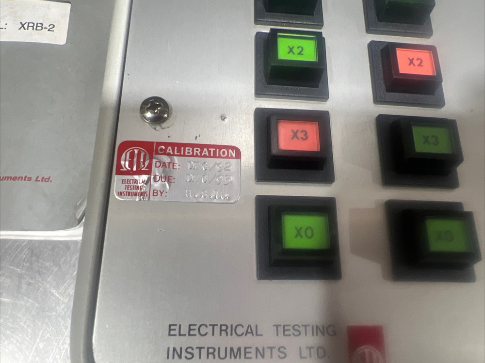 Electrical Testing Instruments Ltd. Transformer Ratiometer XRB-2. 3 Phase