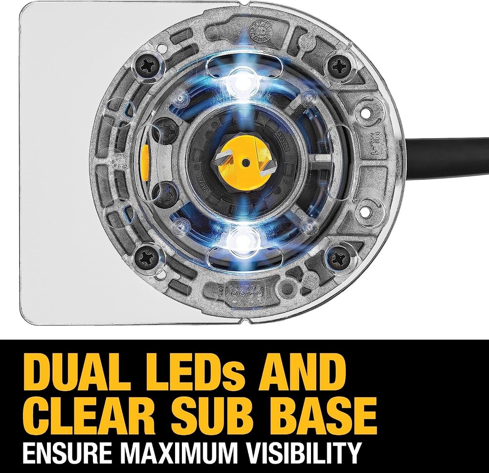 DEWALT Router, Fixed Base, 1-1/4 HP, 11-Amp,Variable Speed Trigger,Corded DWP611