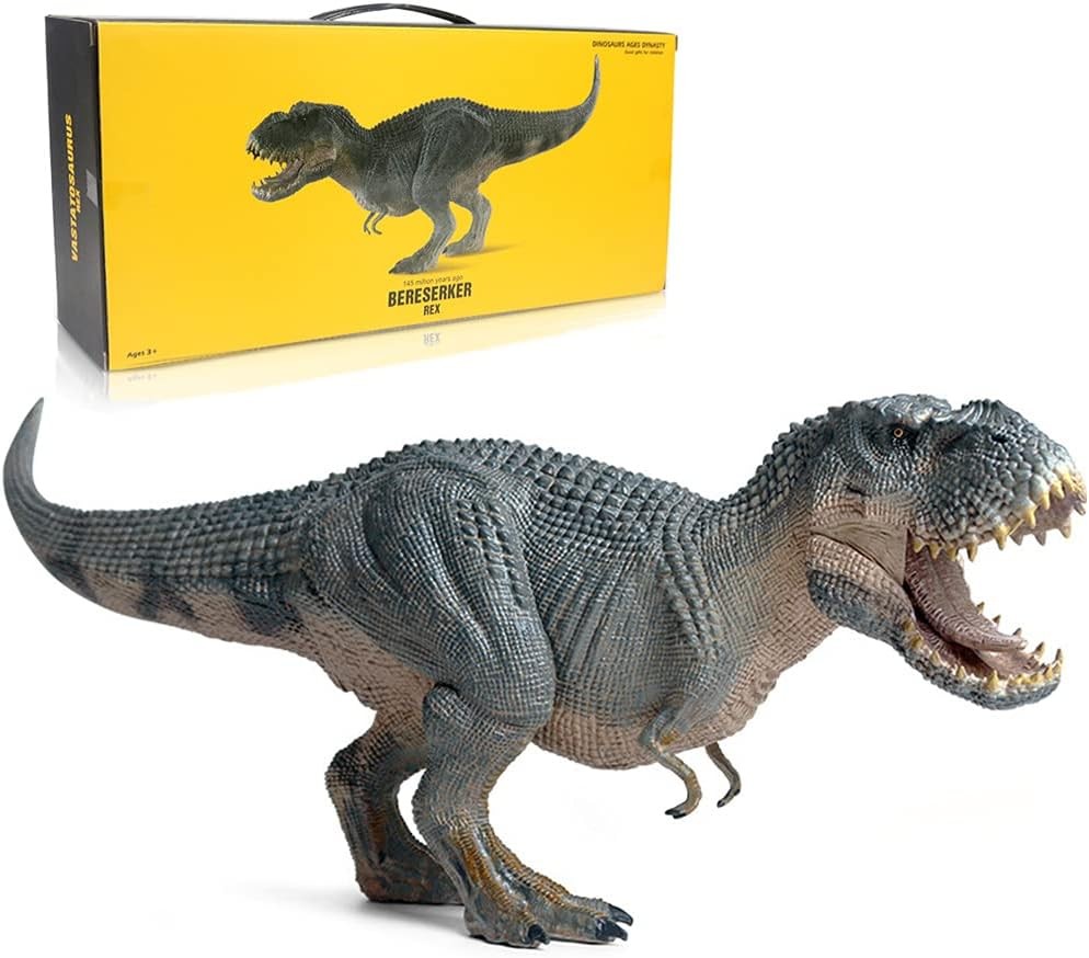 EOIVSH Dinosaur Toy Vastatosaurus Rex with Movable Jaw, Realistic Blue
