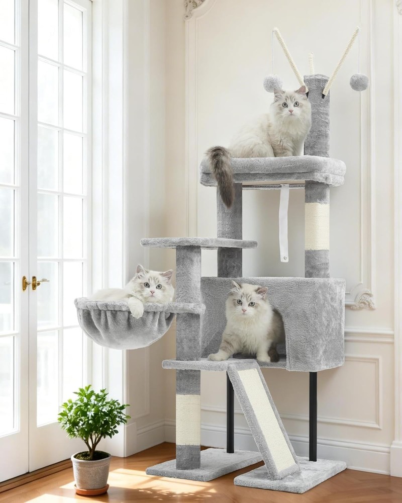Cat Tree for Indoor Cats, Cat Tower with Scratching Post for