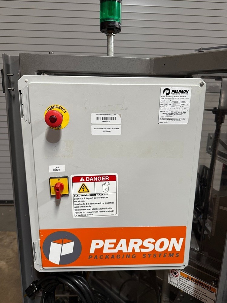 Pearson CE15 Automatic Case Erector with Bottom Taper, Box Former