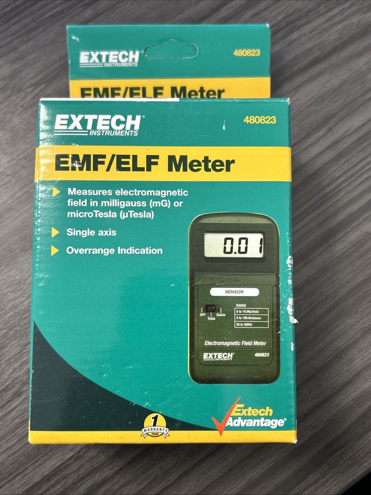 Extech 480823 EMF / ELF Meter - Type (EMF): Hand Held