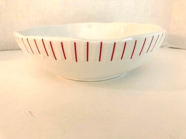 Avon Red Woods Ceramic Bowl 9 3/4"