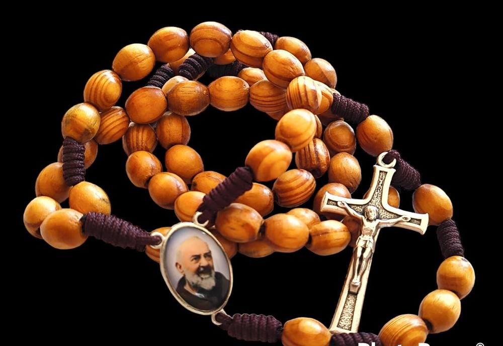 St Padre Pio Rosary medals