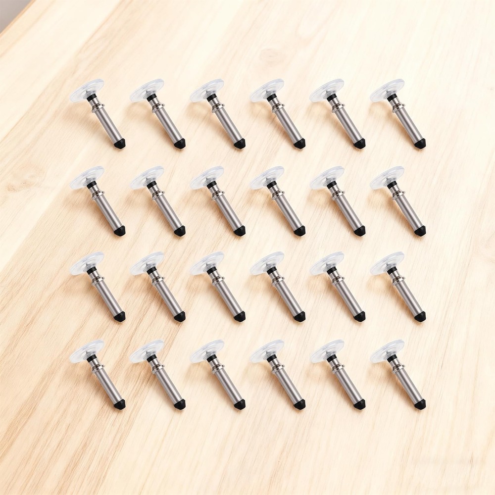 24pcs Stylus Pen Replacement Tips Only, High-Precision silver, black