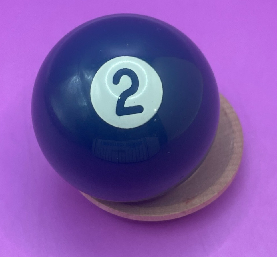Replacement Mini Billiards Pool Ball - 1.5" Diameter - Solid Navy Blue #2 Ball
