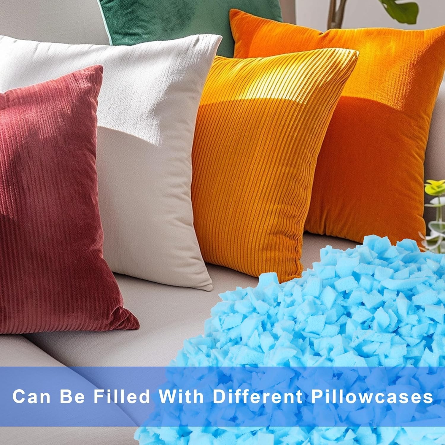 10 LBS Bean Bag Filler,Comfortable and Soft Bean Bag Chair Filler Memory Foam