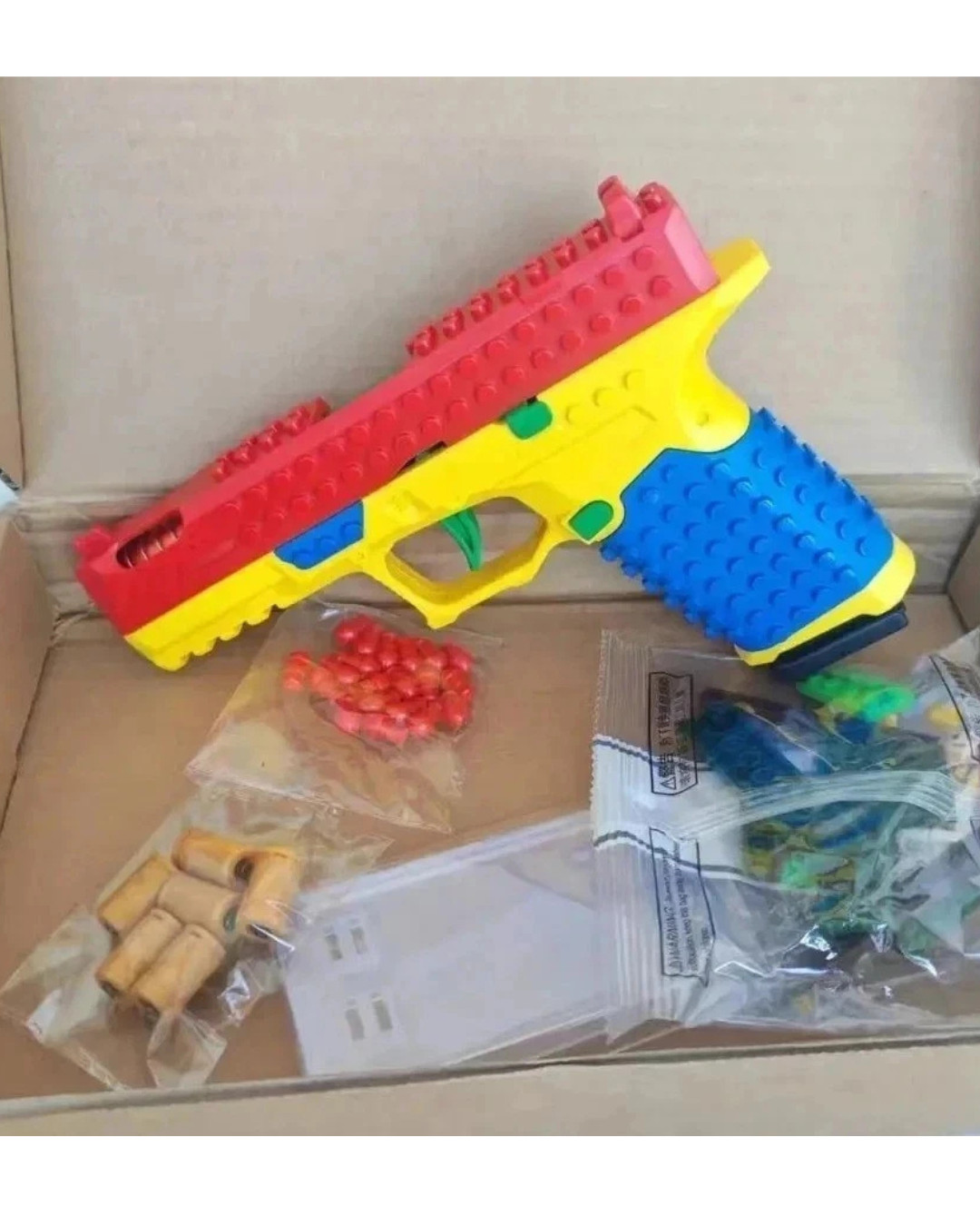 Working Building Bricks Blocks Gun Set Shooting Toy blaster firearm (not lego)